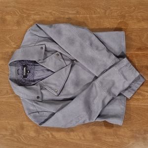 Muted purple leather jacket